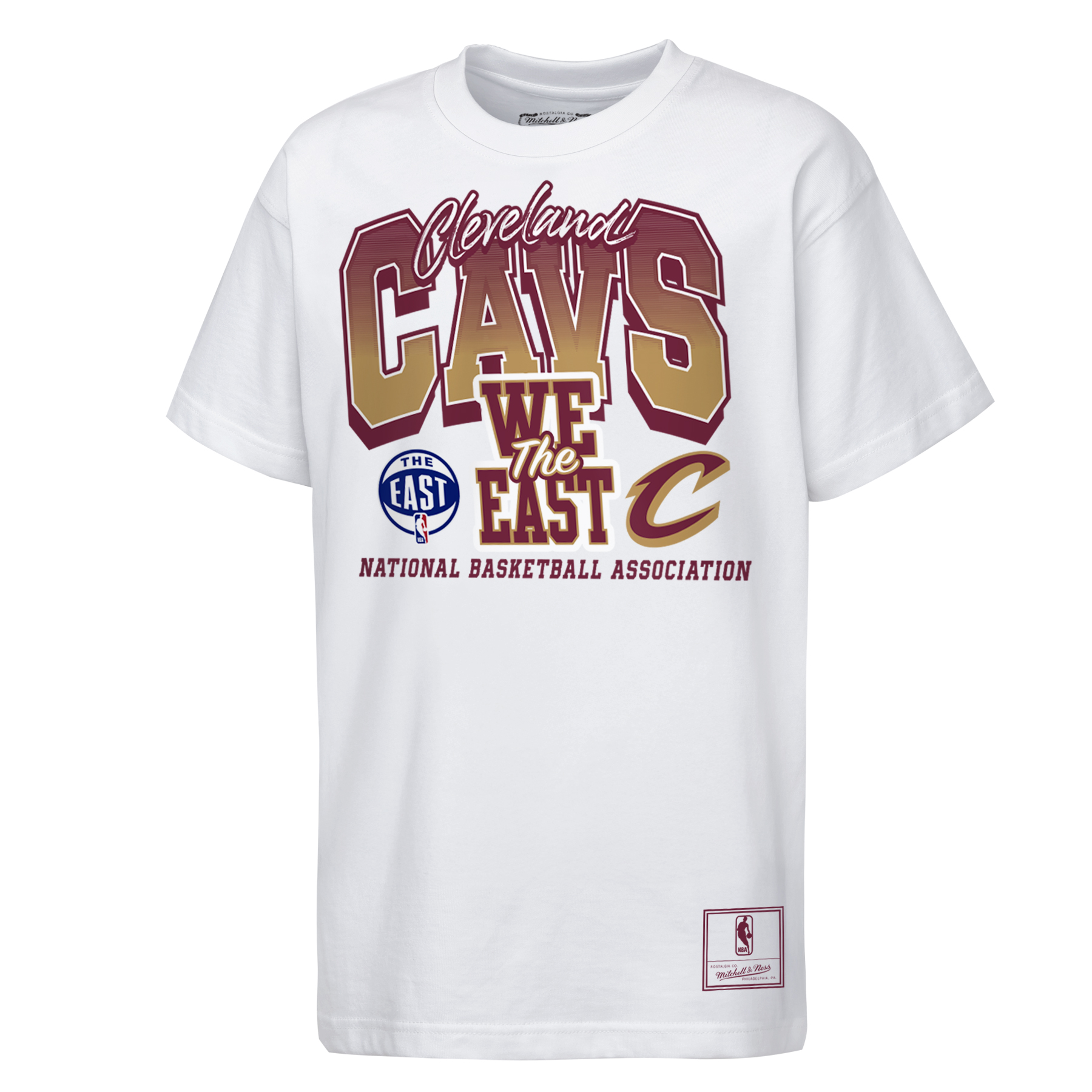 Youth Mitchell & Ness  White Cleveland Cavaliers Bring it Back Premium T-Shirt