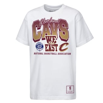 Youth Mitchell & Ness  White Cleveland Cavaliers Bring it Back Premium T-Shirt