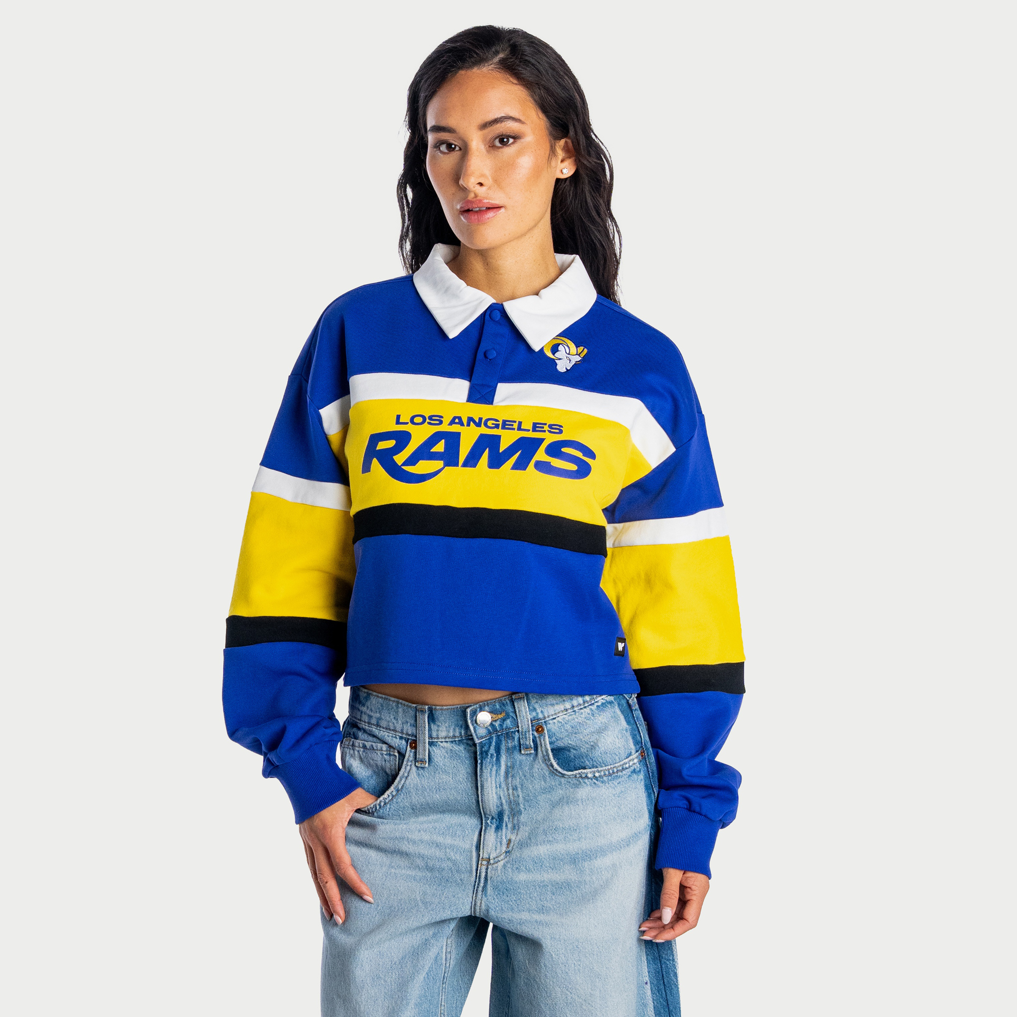 Women's The Wild Collective  Royal Los Angeles Rams Rugby Polo