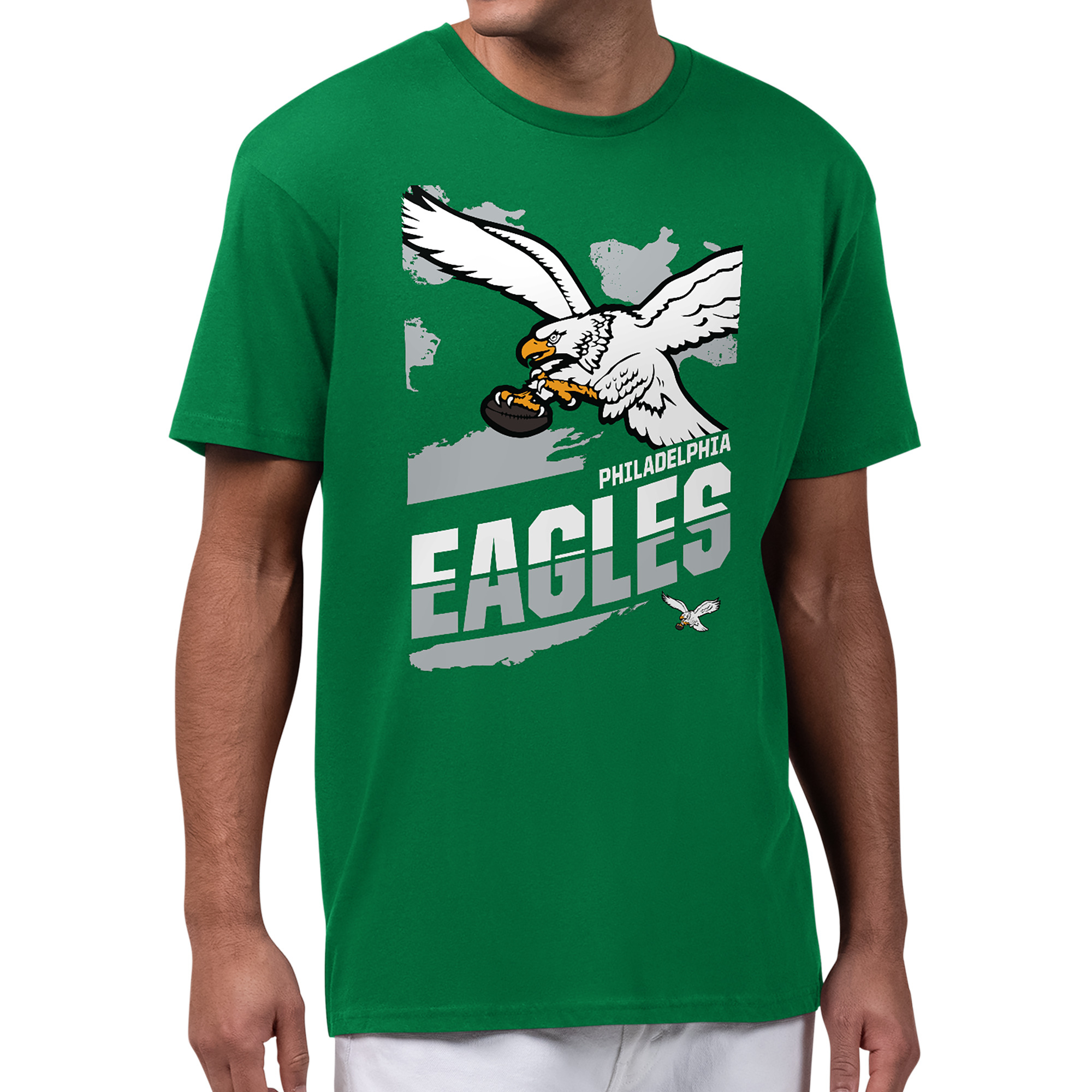 Men's Starter Kelly Green Philadelphia Eagles Zoom Graphic T-Shirt
