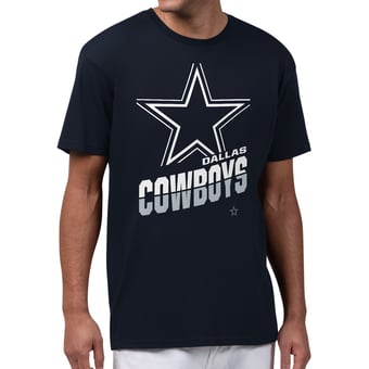 Men's Starter  Navy Dallas Cowboys Zoom Graphic T-Shirt