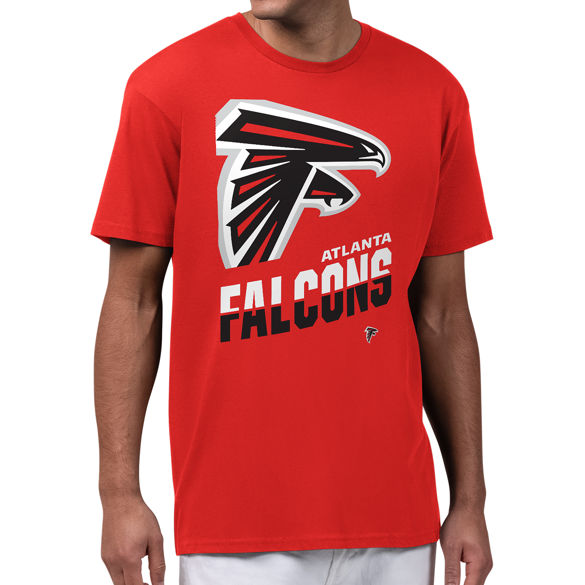 Men's Starter Red Atlanta Falcons Zoom Graphic T-Shirt
