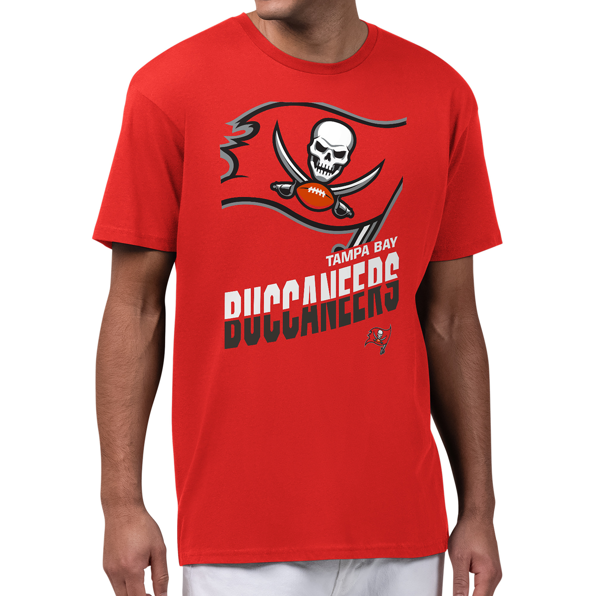 Men's Starter Red Tampa Bay Buccaneers Zoom Graphic T-Shirt