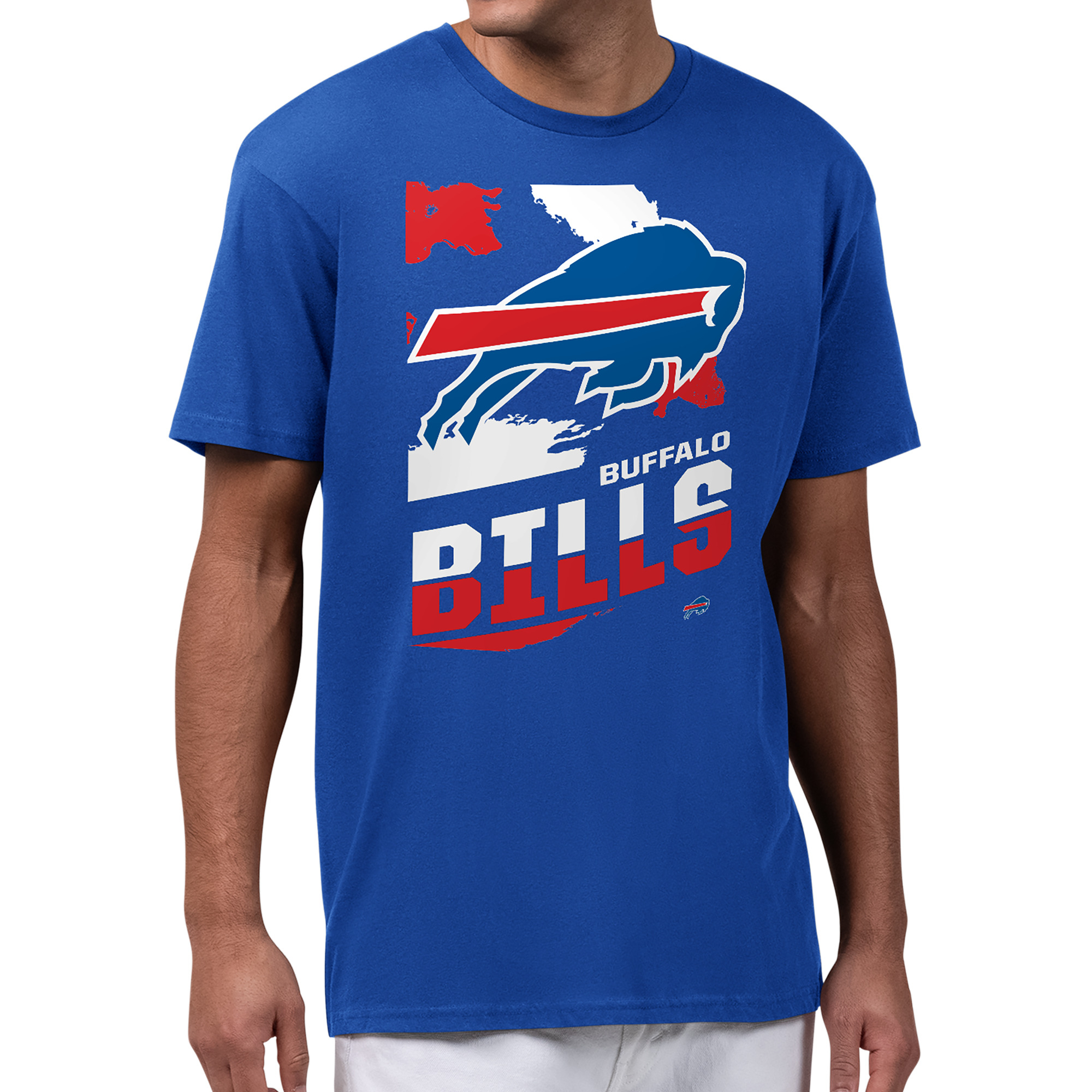 Men's Starter Royal Buffalo Bills Zoom Graphic T-Shirt