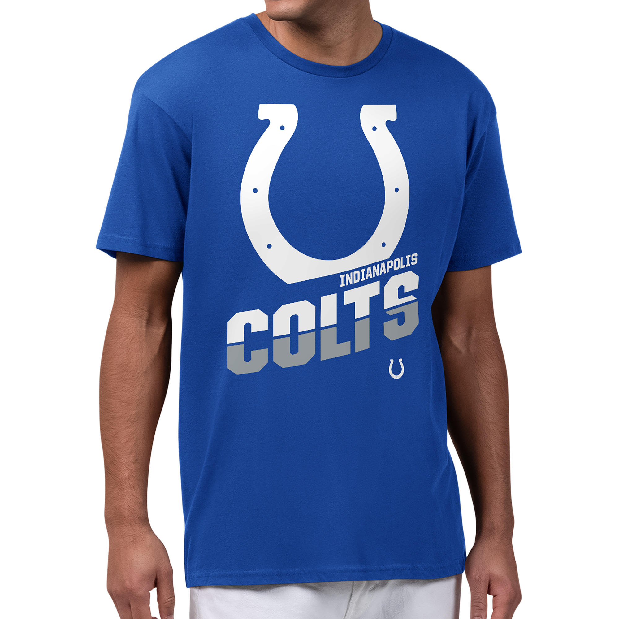 Men's Starter Royal Indianapolis Colts Zoom Graphic T-Shirt