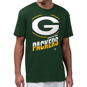 Men's Starter  Green Green Bay Packers Zoom Graphic T-Shirt