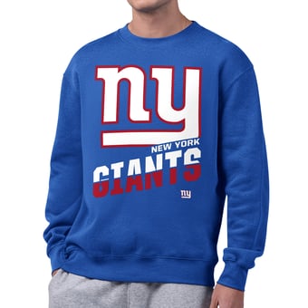 Men's Starter  Royal New York Giants Zoom Graphic Fleece Sweatshirt