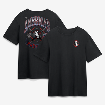 Men's  Black Chicago White Sox Americana T-Shirt