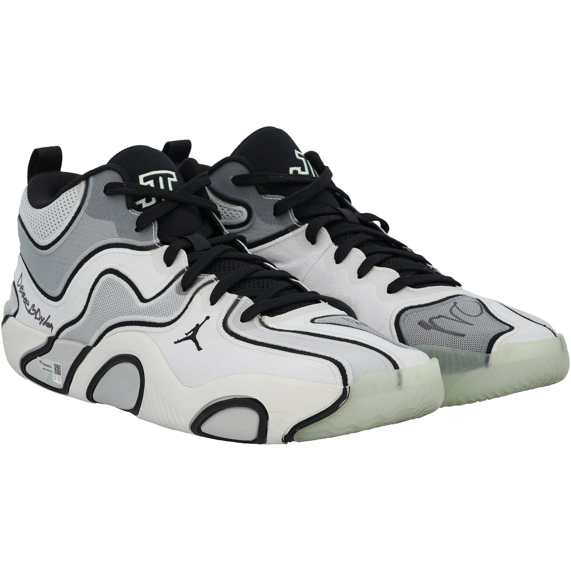 Jayson Tatum Boston Celtics Autographed Game-Used White Jordan Shoes vs. Golden State Warriors on November 6, 2024