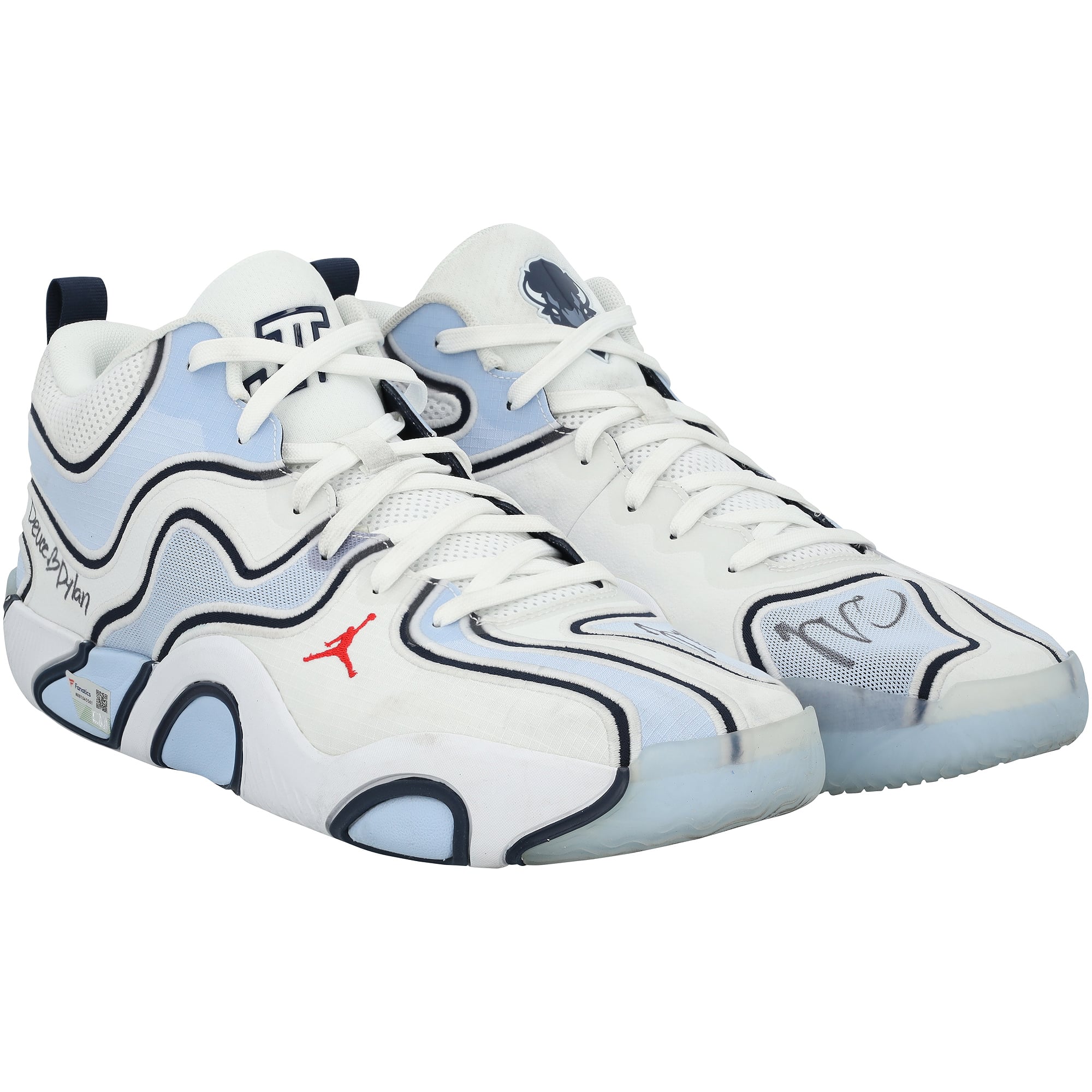 Jayson Tatum Boston Celtics Autographed Game-Used White Jordan Shoes vs. Chicago Bulls on January 29, 2025