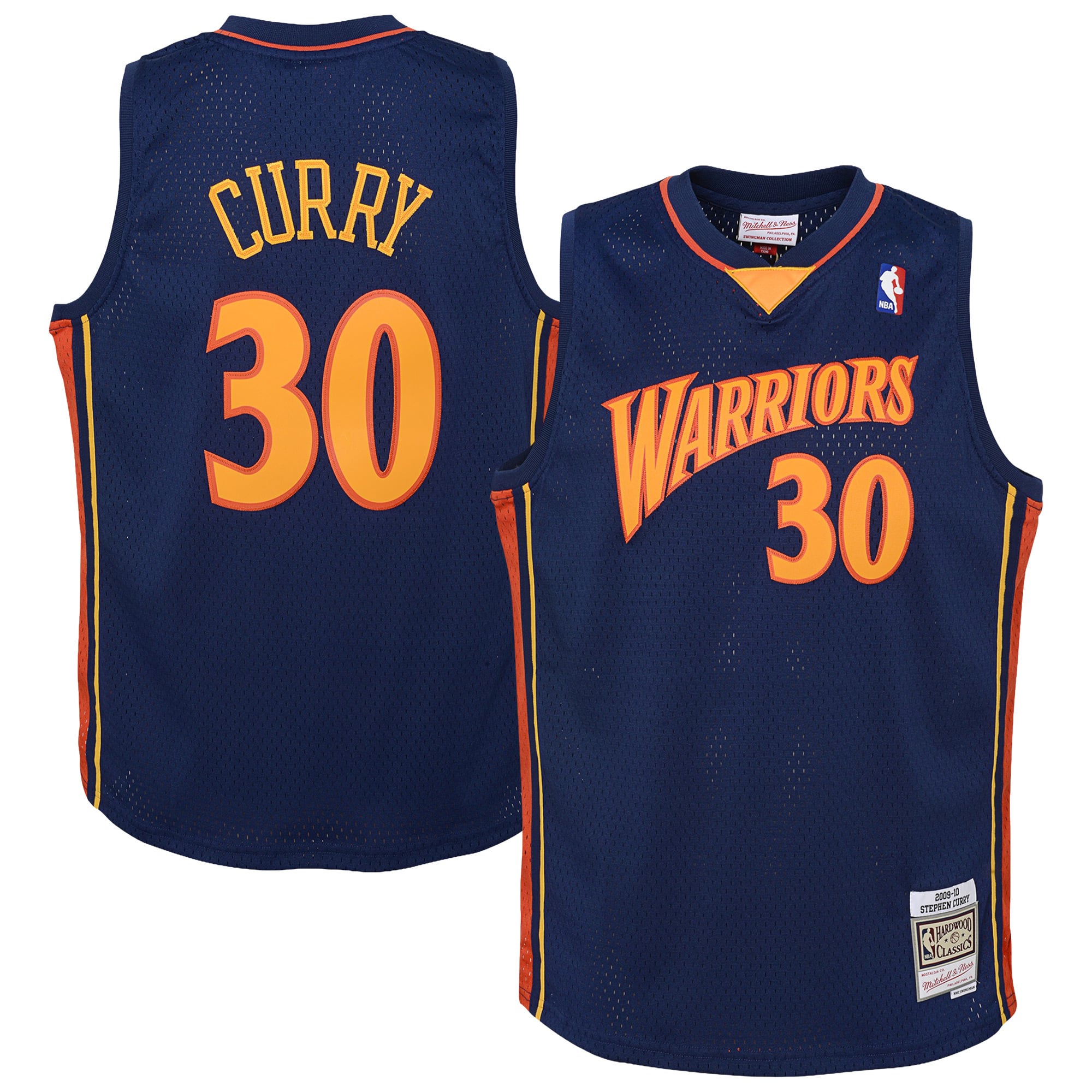 Camiseta de visitante Mitchell & Ness Swingman de los Golden State Warriors, 2009 - Stephen Curry - Juvenil