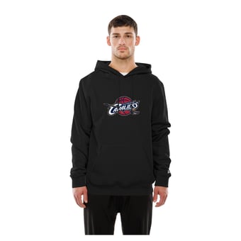 Men's New Era  Black Cleveland Cavaliers Front Back Logo Hoodie