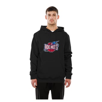 Men's New Era  Black Houston Rockets Front Back Logo Hoodie