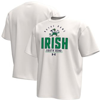 Men's Under Armour Cream Notre Dame Fighting Irish Gameday Icon T-Shirt