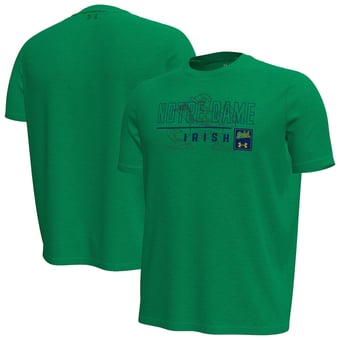 Men's Under Armour  Green Notre Dame Fighting Irish Gameday Motion Heavyweight T-Shirt