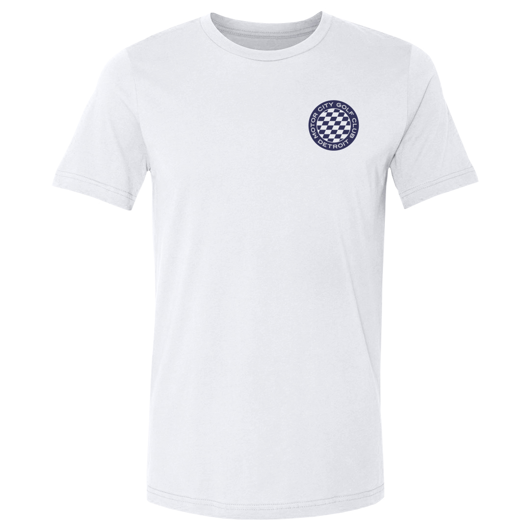 Men’s 500 Level White Motor City Golf Club Roundel T-Shirt