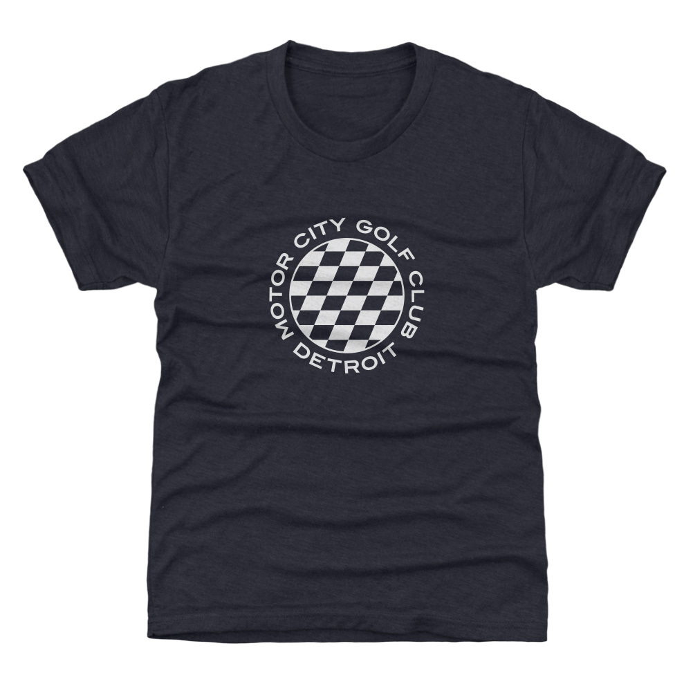 Youth 500 Level Navy Motor City Golf Club Roundel T-Shirt