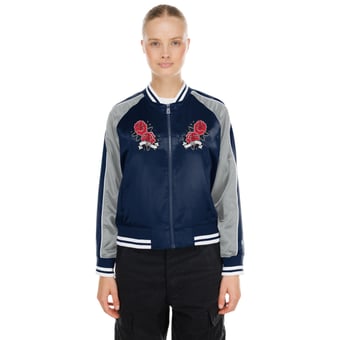 Women's New Era  Navy Dallas Cowboys Lifestyle Satin Jacket