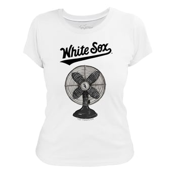 Women's Tiny Turnip White Chicago White Sox Fan T-Shirt