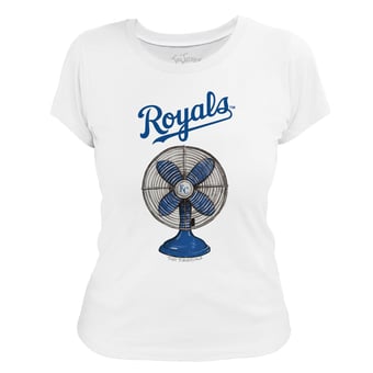 Women's Tiny Turnip White Kansas City Royals Fan T-Shirt