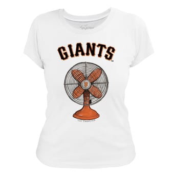 Women's Tiny Turnip White San Francisco Giants Fan T-Shirt