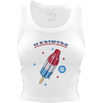 Women's Tiny Turnip White Seattle Mariners Rocket Pop Crop Tank Top
