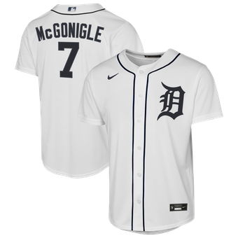 Youth Nike Kevin McGonigle White Detroit Tigers Home Replica Jersey