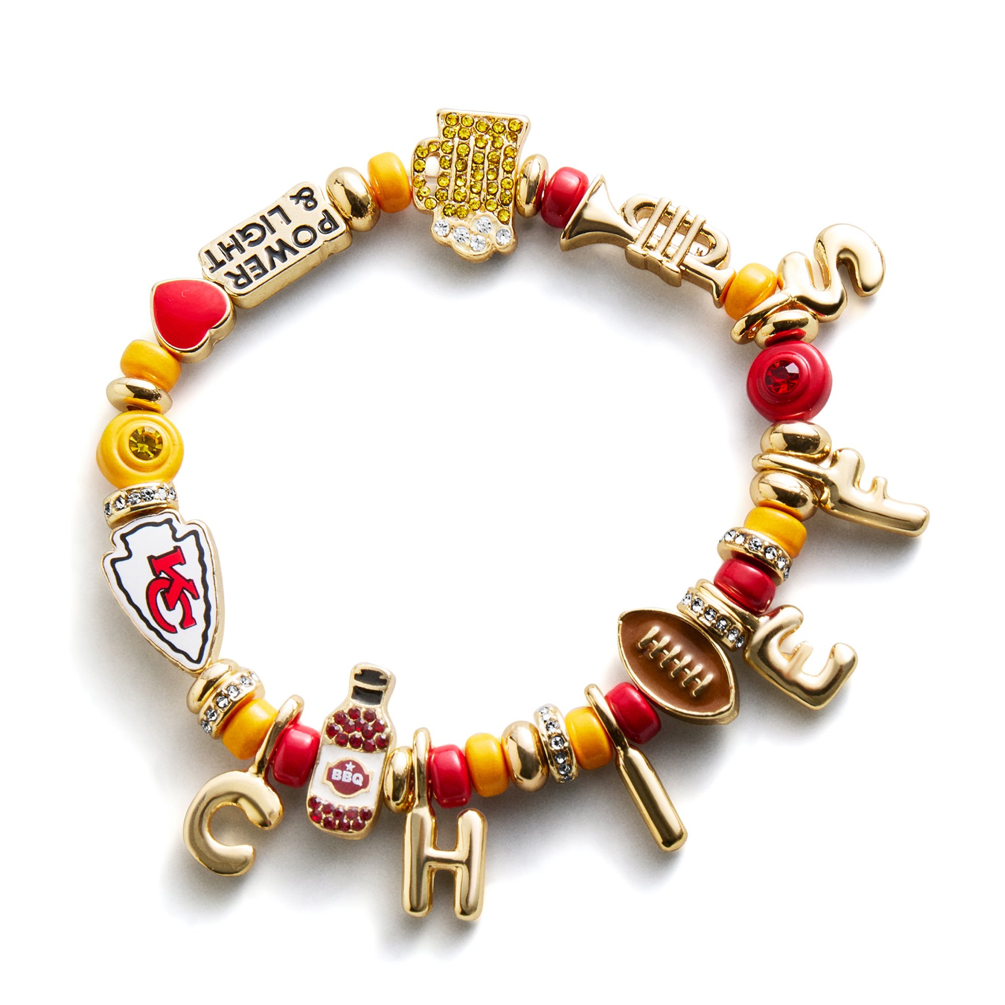 BaubleBar Kansas City Chiefs Motif Beaded Bracelet