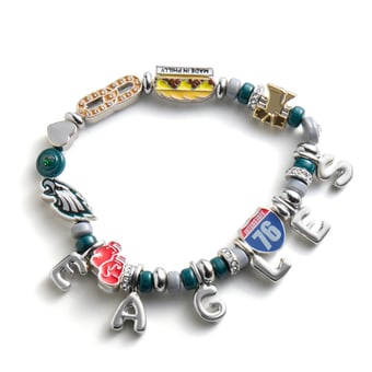 BaubleBar Philadelphia Eagles Motif Beaded Bracelet