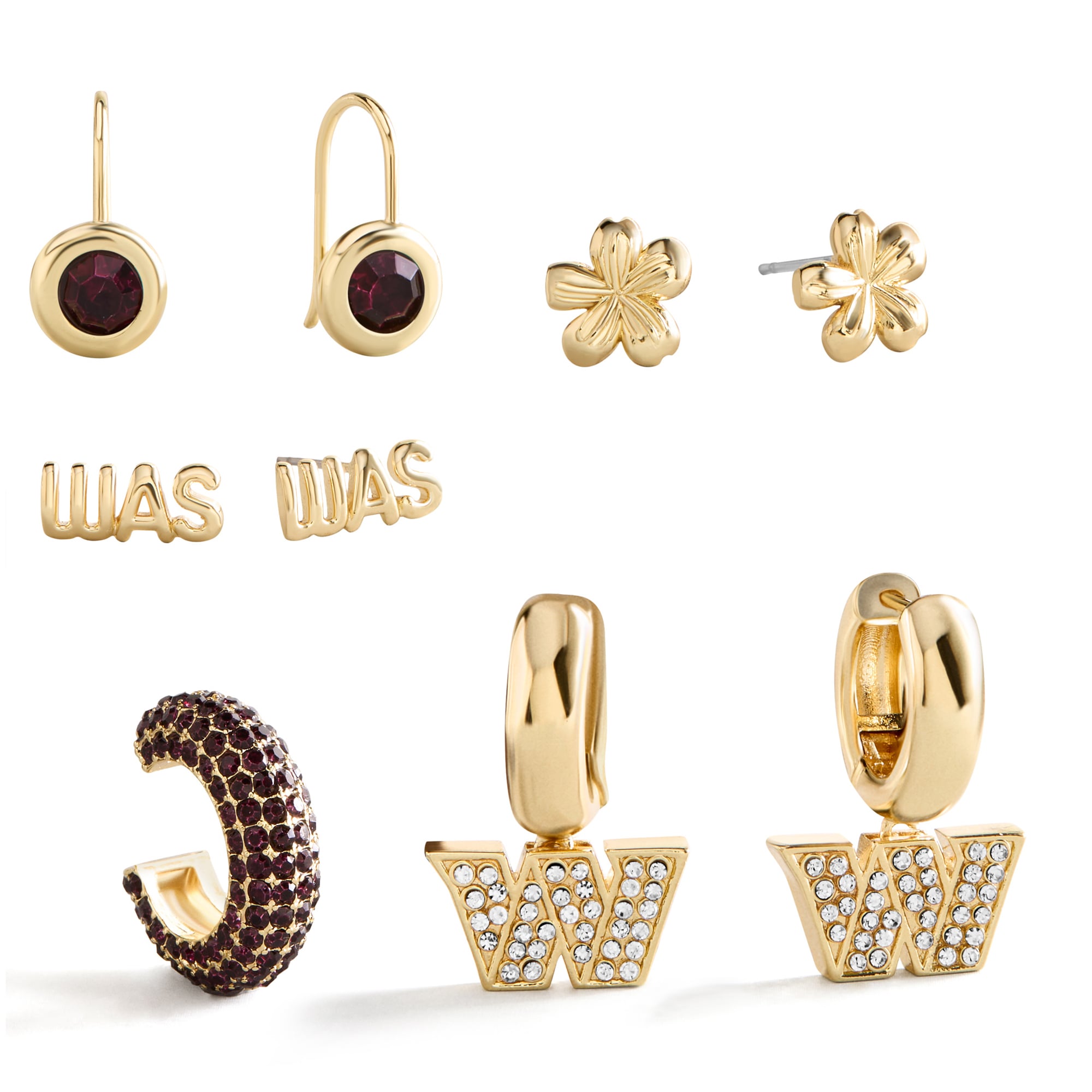 BaubleBar Washington Commanders Mixed Earring Set