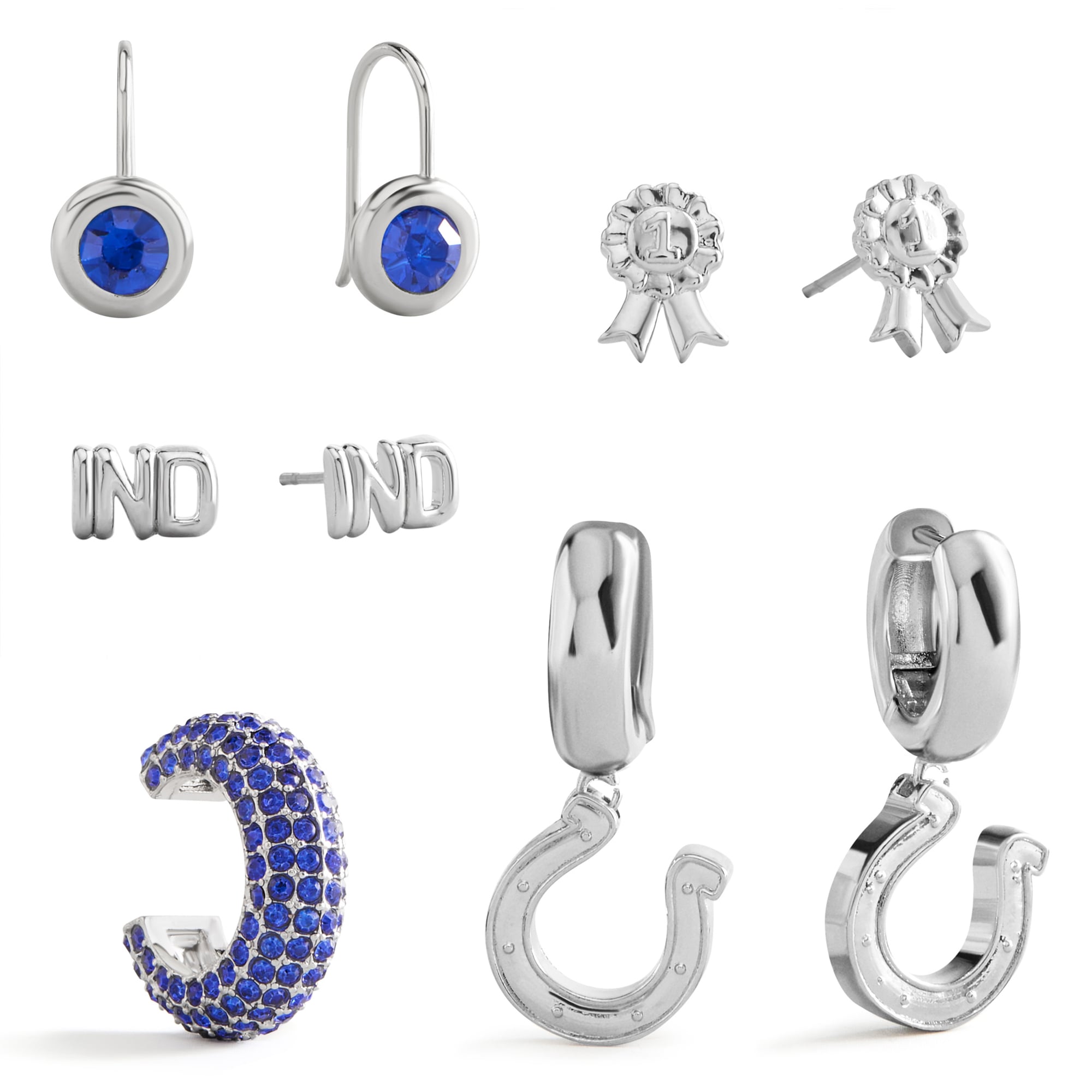 BaubleBar Indianapolis Colts Mixed Earring Set
