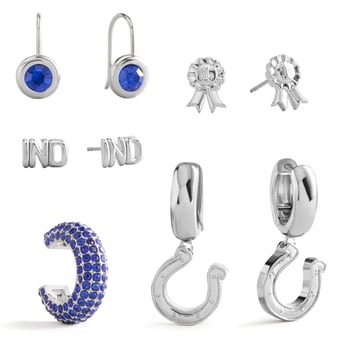 BaubleBar Indianapolis Colts Mixed Earring Set