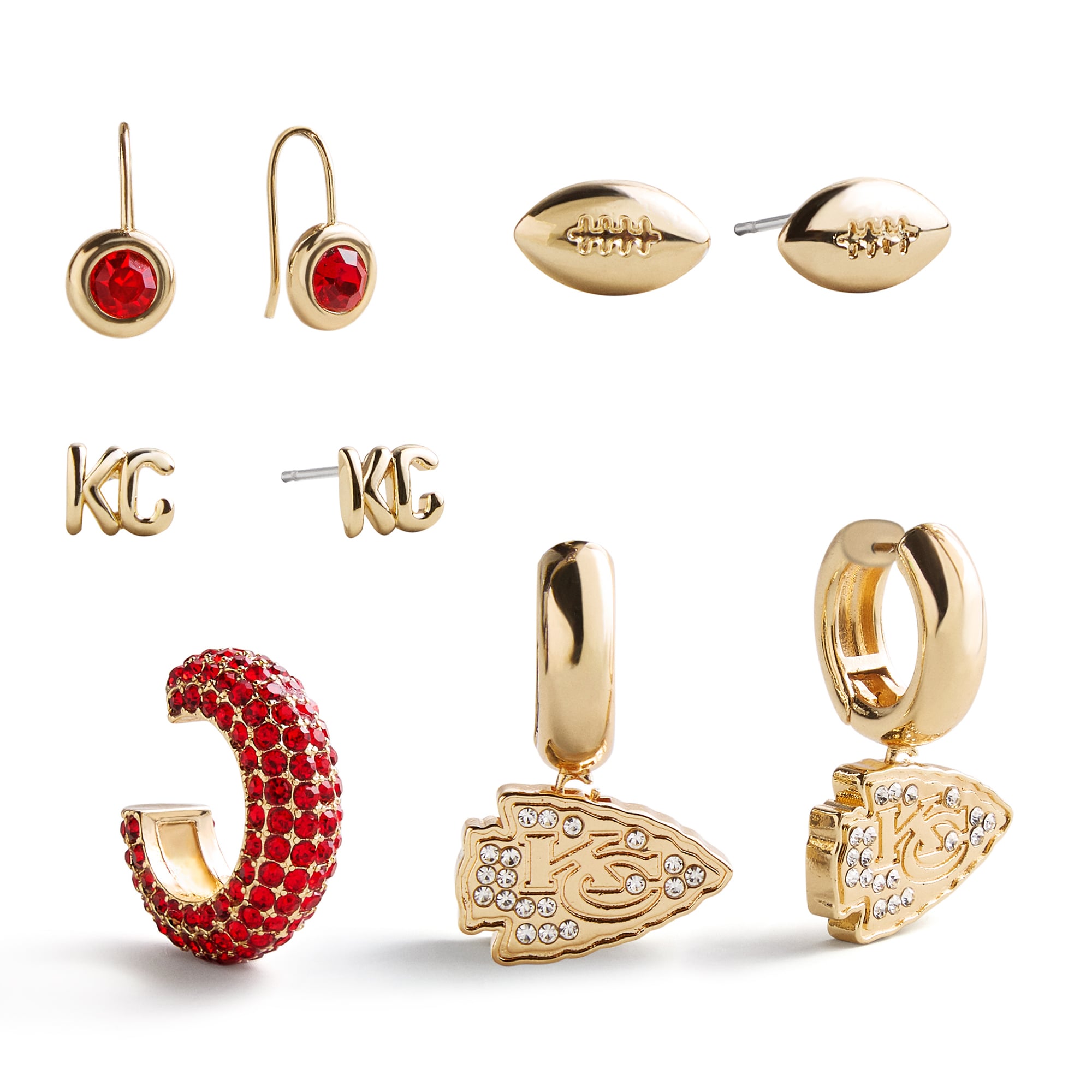 BaubleBar Kansas City Chiefs Mixed Earring Set