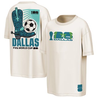 Men's Outerstuff Natural FIFA World Cup 2026 Dallas Big City Poster T-Shirt