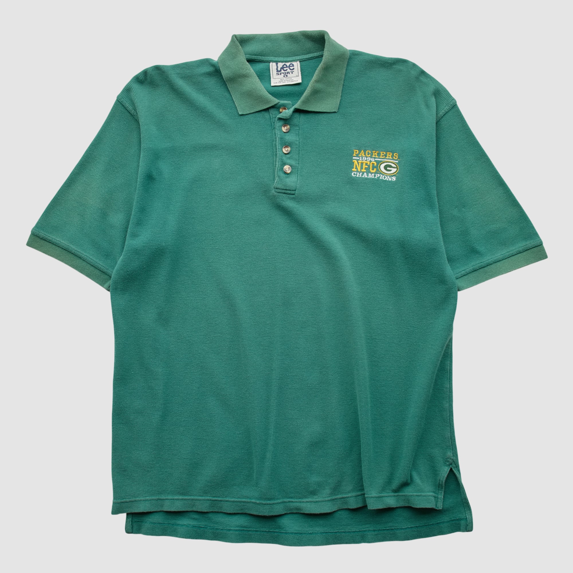 Green Bay Packers Lee Apparel 1996 Polo – Green – L by Fanatics Real Vintage