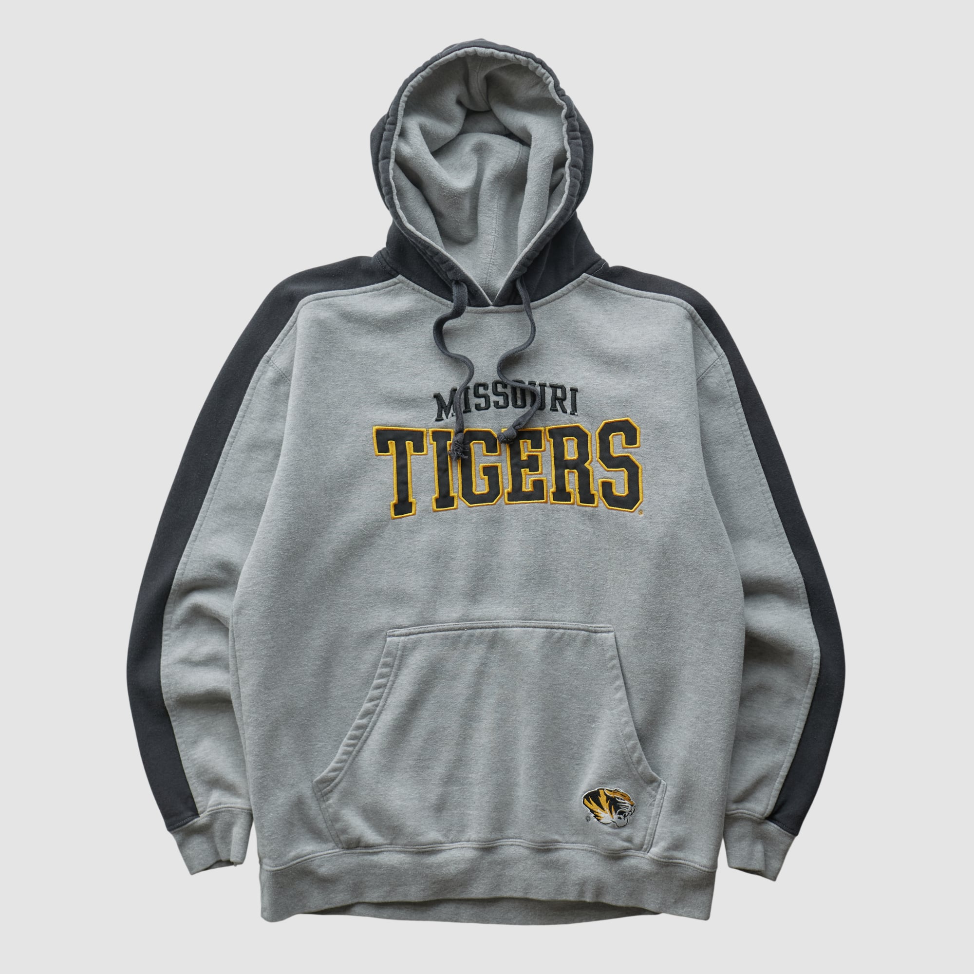 Missouri Tigers 2010s Hooded Pullover Sweatshirt - Heather Gray - S by Fanatics Real Vintage