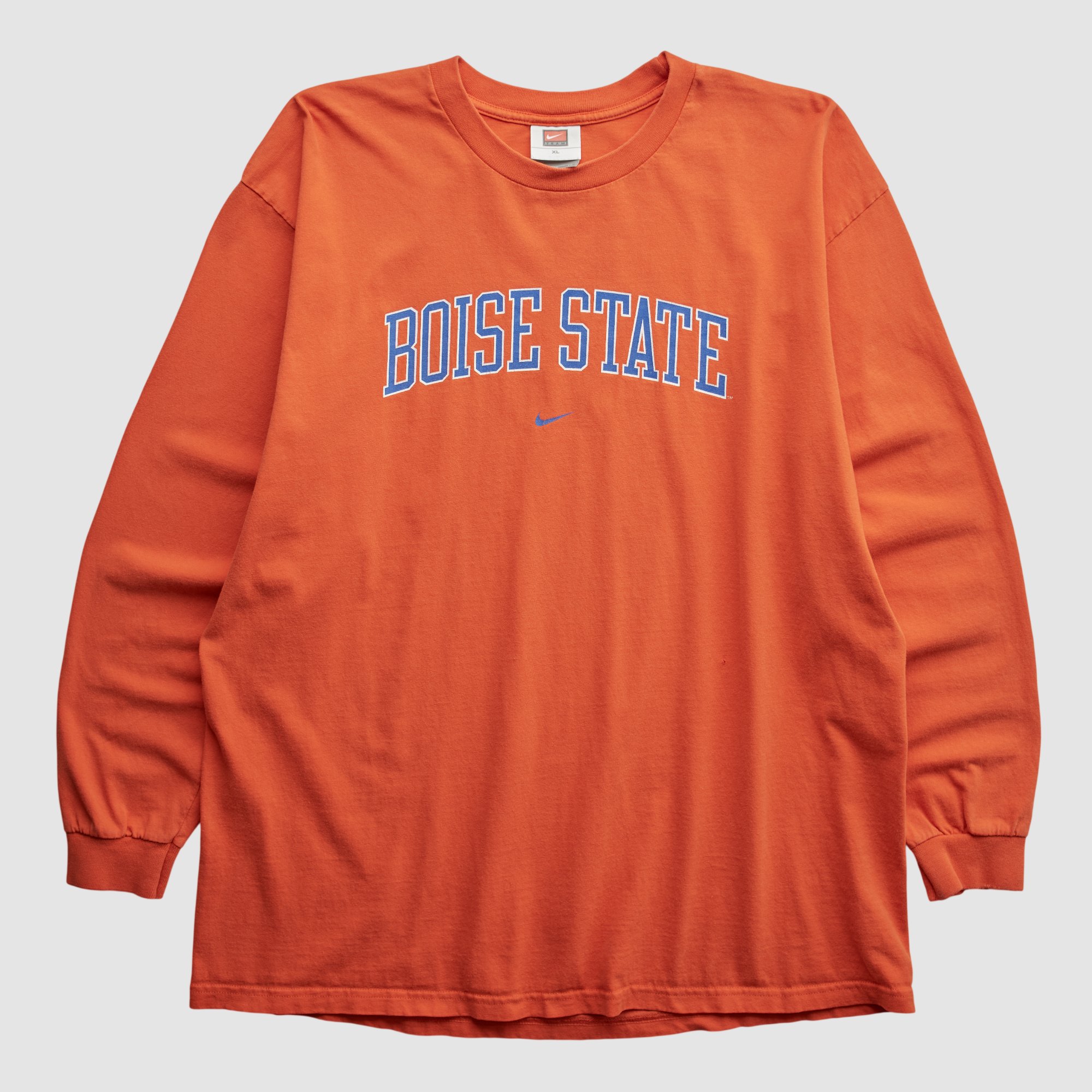Boise State Broncos Nike 2000s Long Sleeve T-shirt - Orange - L by Fanatics Real Vintage