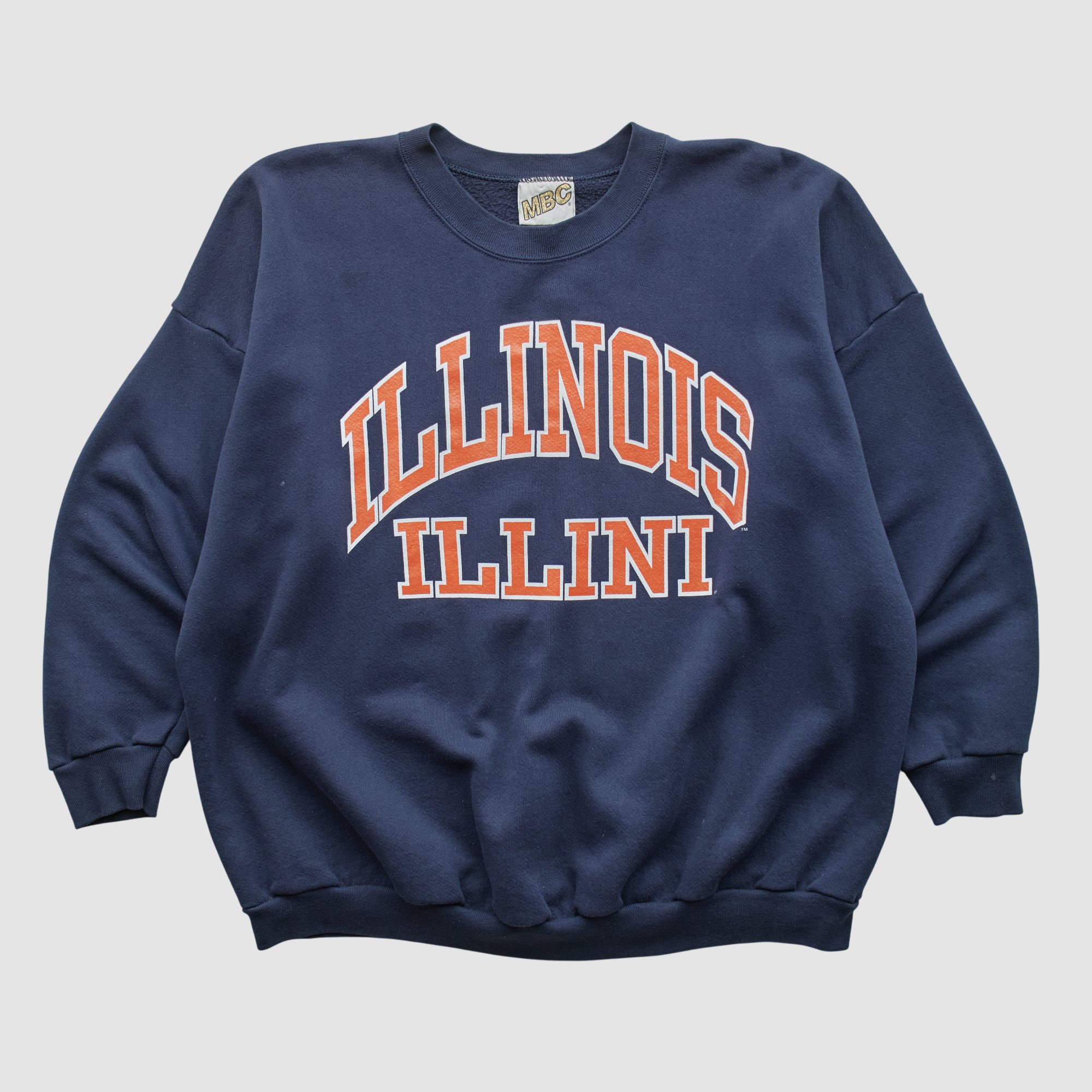 Illinois Fighting Illini MBC 90s Pullover Sweatshirt - Navy - XL by Fanatics Real Vintage