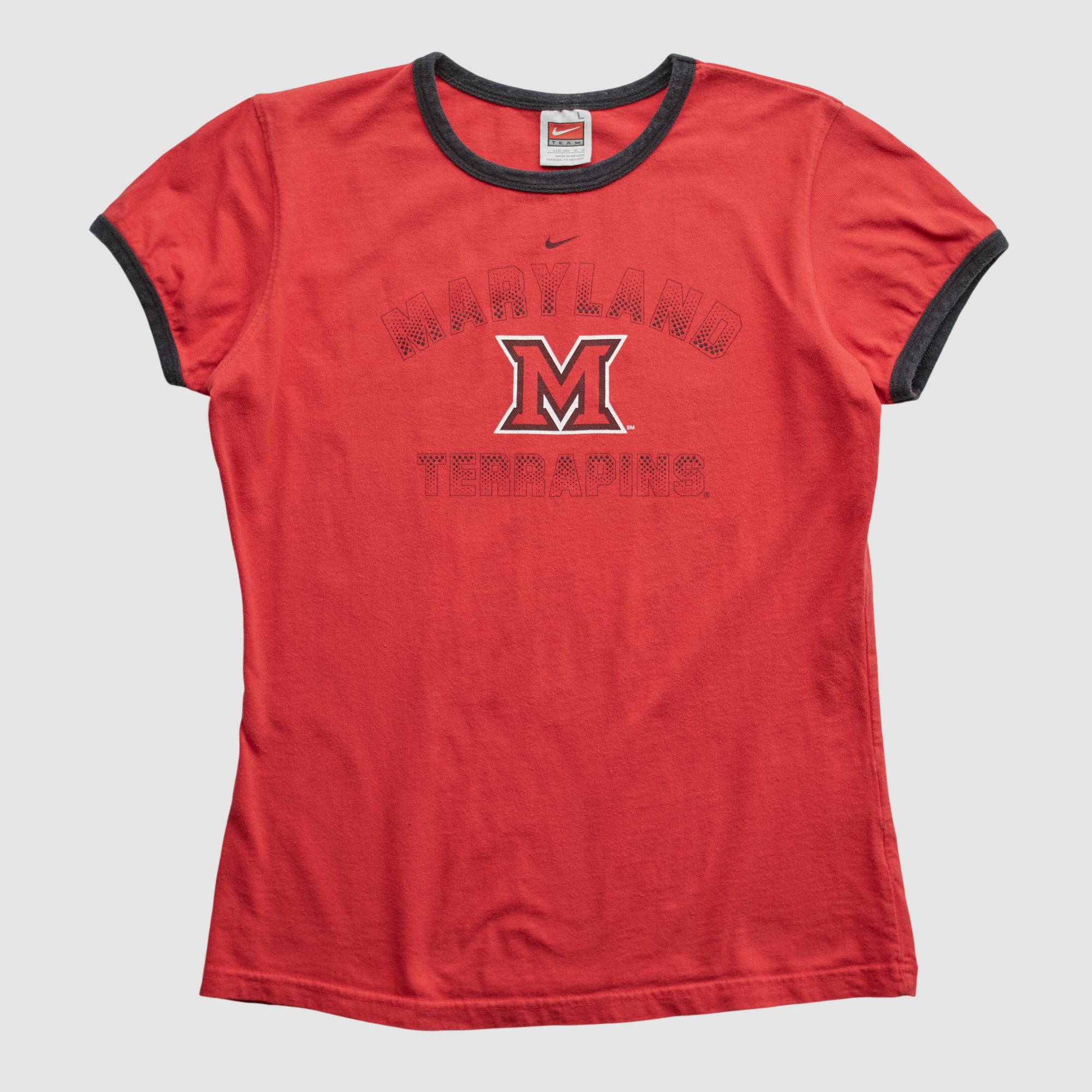 Maryland Terrapins Nike 2000s T-shirt - Red - XS by Fanatics Real Vintage
