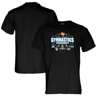 Unisex Blue 84 Black 2026 NCAA Women's Gymnastics Championship T-Shirt