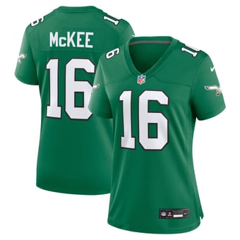 Women's Nike Tanner McKee Kelly Green Philadelphia Eagles Alternate Game Jersey