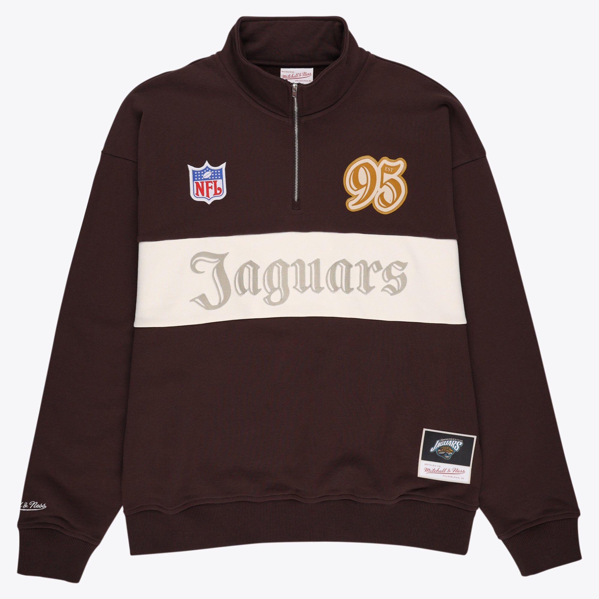 Jacksonville Jaguars Mitchell & Ness International Games 2026 1/4-Zip Oberteil - Herren