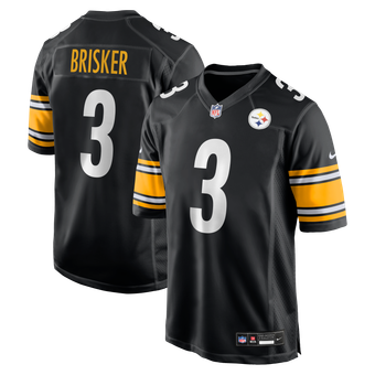 Men's Nike Jaquan Brisker Black Pittsburgh Steelers Team Game Jersey
