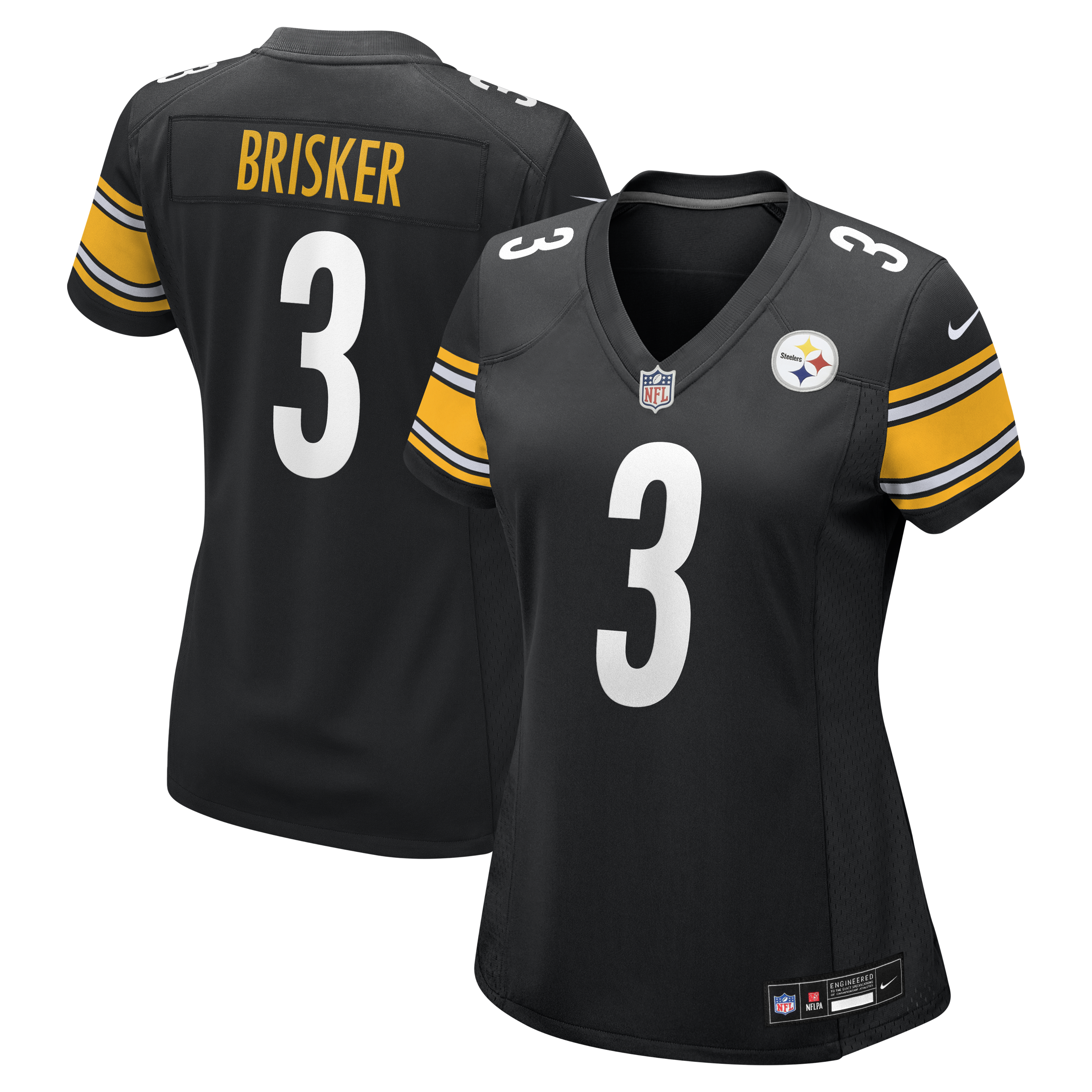 Women's Nike Jaquan Brisker  Black Pittsburgh Steelers Team Game Jersey