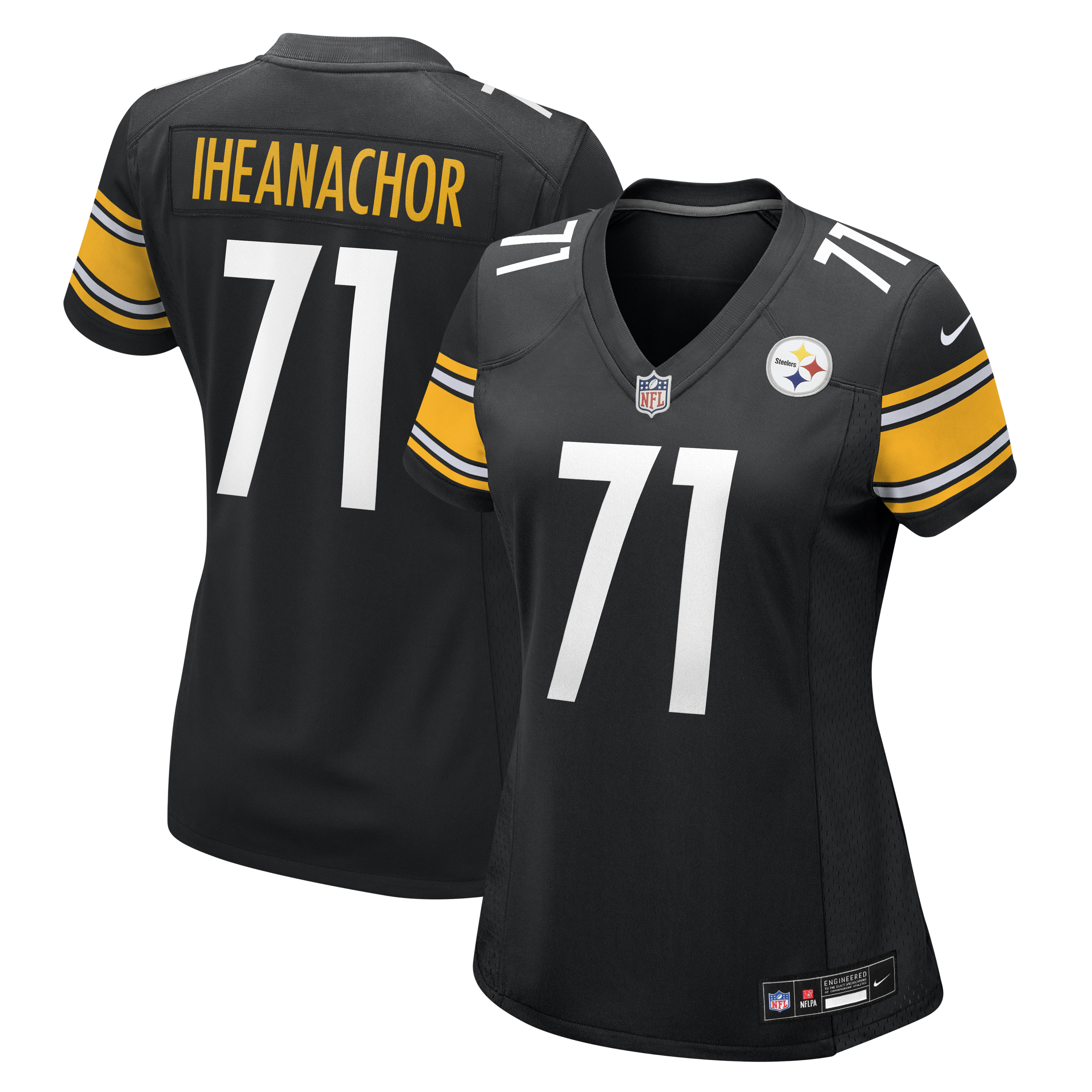 Women's Nike Max Iheanachor  Black Pittsburgh Steelers Team Game Jersey