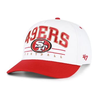 Men's '47 White/Scarlet San Francisco 49ers Relaxed Roscoe Hitch Adjustable Hat