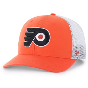 Men's '47 /White Philadelphia Flyers Logo Trucker Adjustable Hat