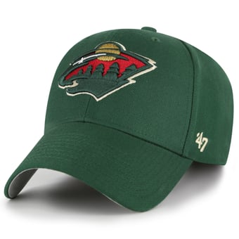 Men's '47  Green Minnesota Wild Wordmark Back Strap MVP Adjustable Hat