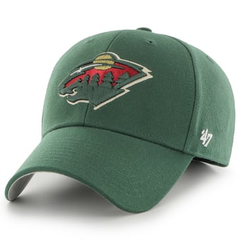 Men's '47 Green Minnesota Wild Wordmark Back Strap MVP Adjustable Hat
