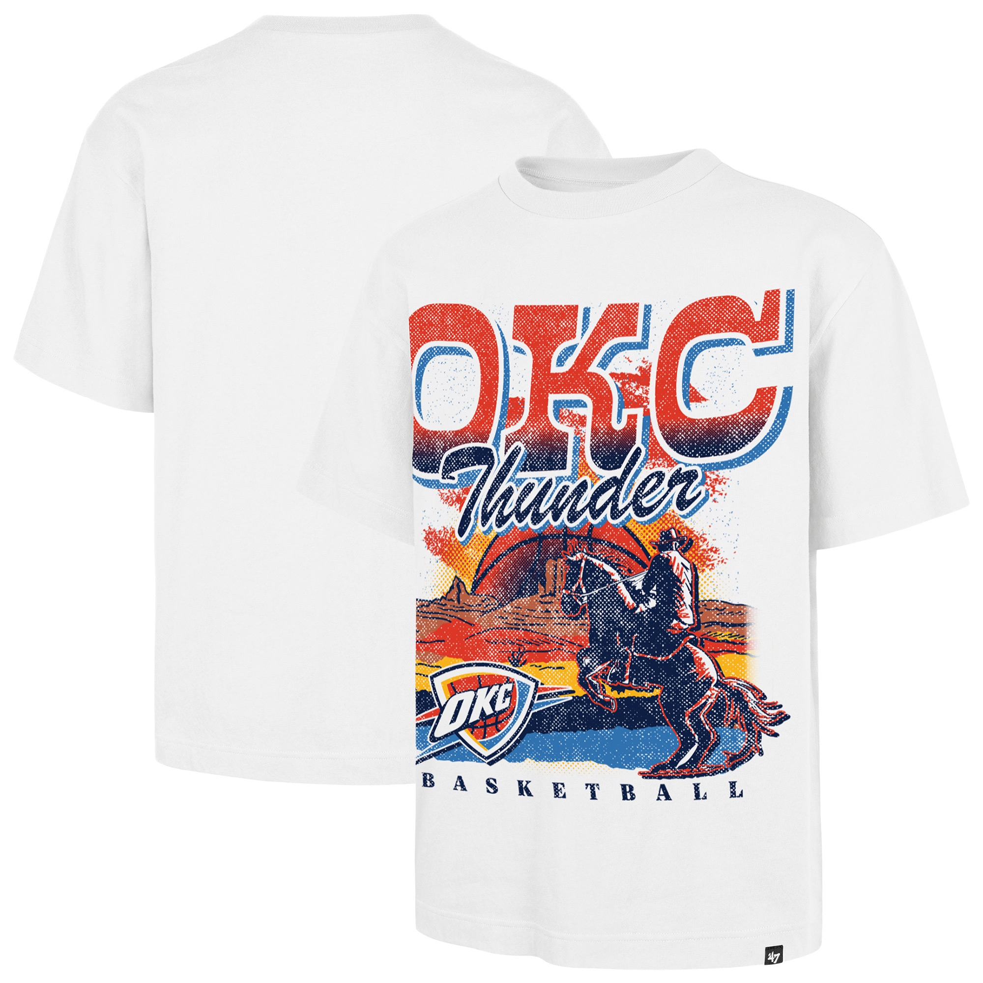 '47 Brand Men's White Oklahoma City Thunder Regional Franklin T-Shirt - White